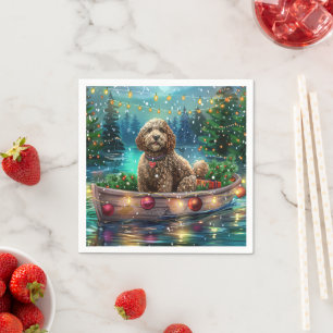 Servilleta De Papel Navidades de Cockapoo Voyage festivo