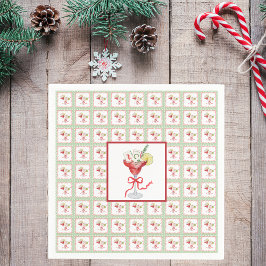 Servilleta De Papel Navidades de cócteles de Mahjong Green