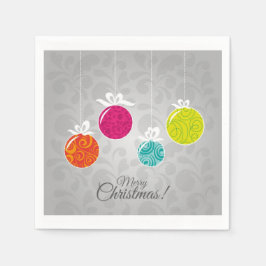Servilleta De Papel Navidades de colores brillantes decoración baudibl