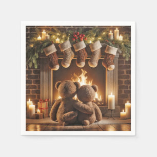 Servilleta De Papel Navidades de contrabando Teddy Bears