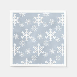 Servilleta De Papel navidades de copo de nieve azul para bebé parte de