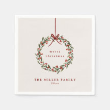 Navidades de coraje con arco rojo