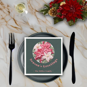 Servilleta De Papel Navidades de efectos de bordado Nombre personaliza