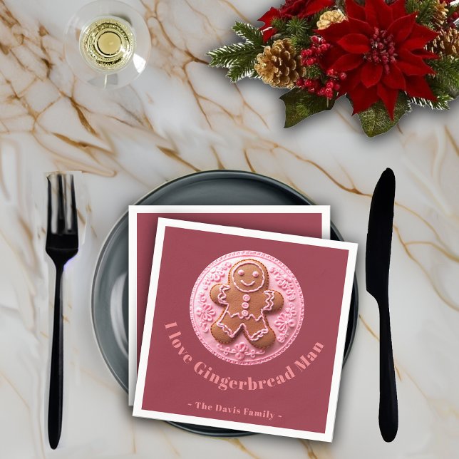 Servilleta De Papel Navidades de efectos de bordado Nombre personaliza (Subido por el creador)