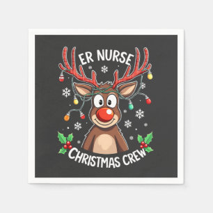 Servilleta De Papel NAVIDADES de enfermería de la tripulación Enfermer