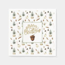 Servilleta De Papel Navidades de Eucalyptus Acorns