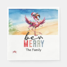 Navidades de Flamingo en julio en la playa