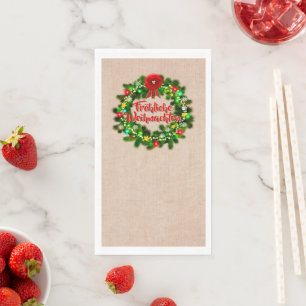 Servilleta De Papel Navidades de Fröhliche Weihnachten