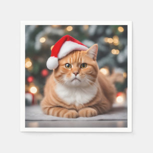 Servilleta De Papel Navidades de Ginger British Shorthair