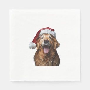 Servilleta De Papel Navidades de Golden Retriever