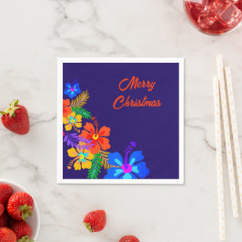 Servilleta De Papel Navidades de Hibiscus Luau Fiesta Napkins