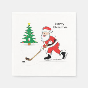 Servilleta De Papel Navidades de hockey sobre hielo