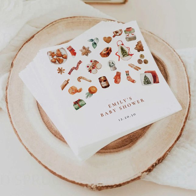 Servilleta De Papel Navidades de invierno Baby Shower Papeles (Subido por el creador)