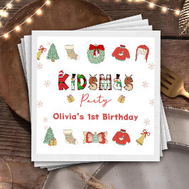 Servilleta De Papel Navidades de invierno Fiestas de Kidsmas