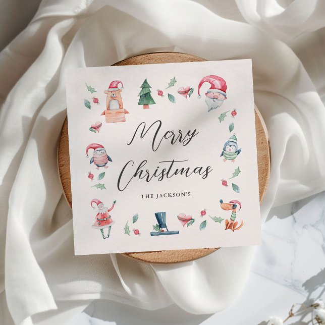Servilleta De Papel Navidades de invierno inteligentes personalizados (Subido por el creador)