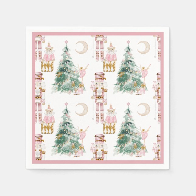 Servilleta De Papel Navidades de invierno maravillado caramelos Nutcra (Anverso)