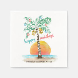 Servilleta De Papel Navidades de Island Holiday Tropical Beach Palm