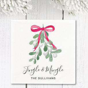 Servilleta De Papel Navidades De Jingle Y Mingles Personalizados