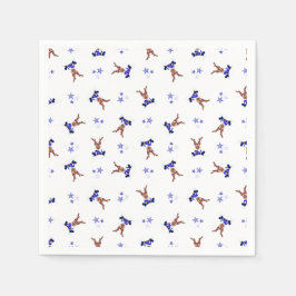 Servilleta De Papel Navidades de Kasky Azul festivo reno