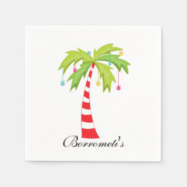Servilleta De Papel Navidades de la isla Palm Tree Cocktail Napkin