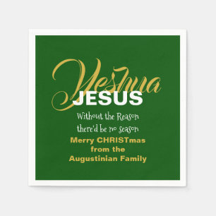 Servilleta De Papel Navidades DE LA TEMPORADA DEL JESÚS Verde