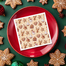 Servilleta De Papel Navidades de las cookies de Gingerbread