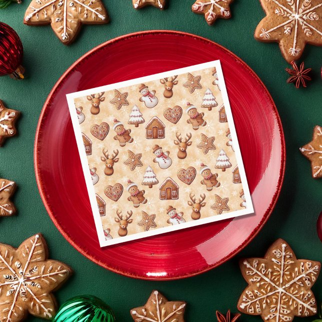 Servilleta De Papel Navidades de las cookies de Gingerbread (Subido por el creador)