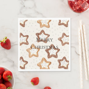 Servilleta De Papel Navidades de las Estrellas Blancas Cream