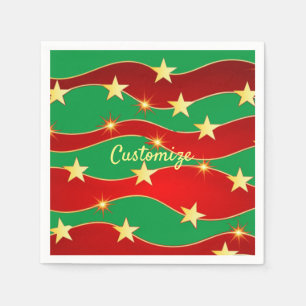 Servilleta De Papel Navidades de las estrellas del oro Sky Thunder_Cov