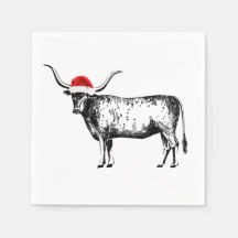 Navidades de Longhorn Napkin
