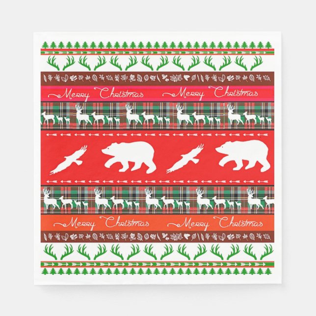 Servilleta De Papel Navidades de los bosques (Anverso)