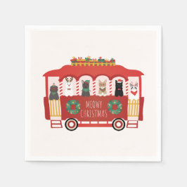 Servilleta De Papel Navidades de los gatos Trolly Meowy