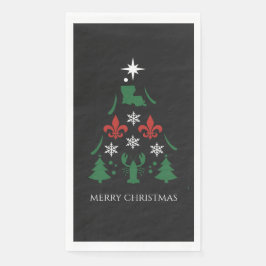 Servilleta De Papel Navidades de Luisiana Fiesta de Holiday Cajun