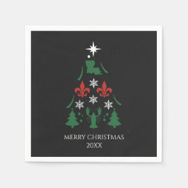 Servilleta De Papel Navidades de Luisiana Holiday Cajun
