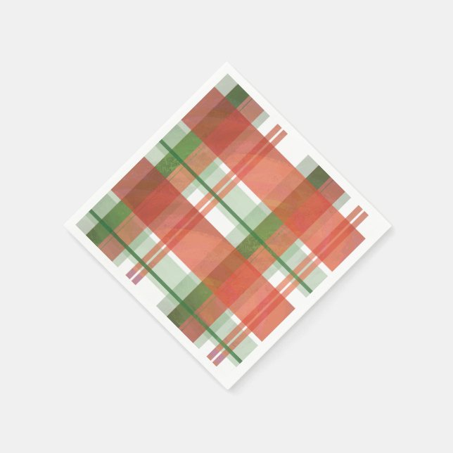 Servilleta De Papel Navidades de Madras Plaid (Borde)