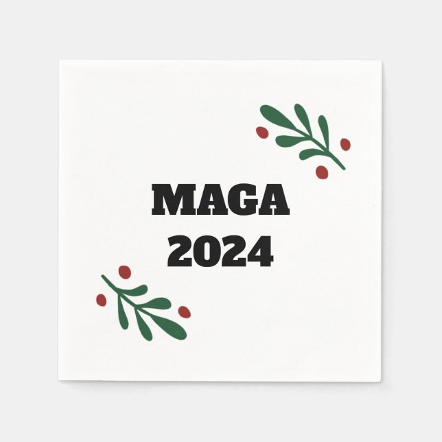 Servilleta De Papel NAVIDADES de MAGA 2024 (Anverso)