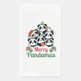 Servilleta De Papel Navidades de Merry Pandamas Pun Panda