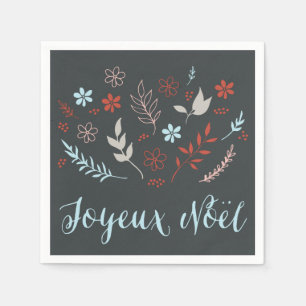 Servilleta De Papel Navidades de Natural Noël festejan en pizarra