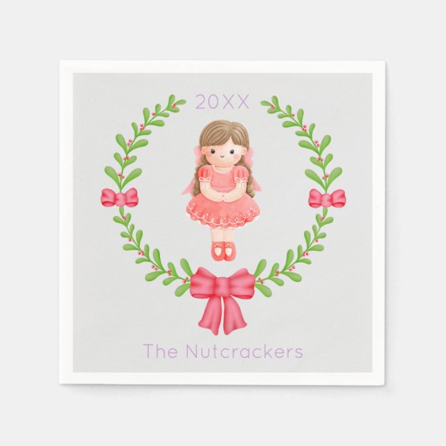 Servilleta De Papel Navidades de Nutcracker Clara (Anverso)