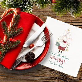 Servilleta De Papel Navidades de oficina de Tini Bit Merry Martini San