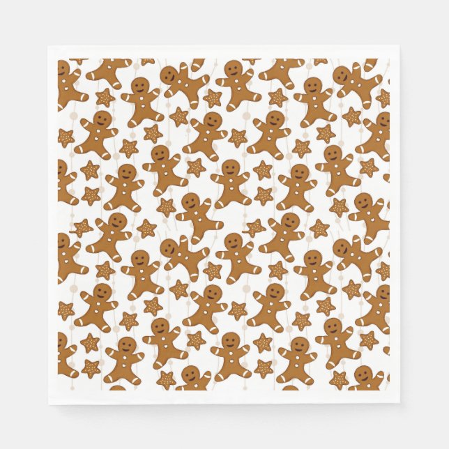 Servilleta De Papel Navidades de pan de jengibre (Anverso)