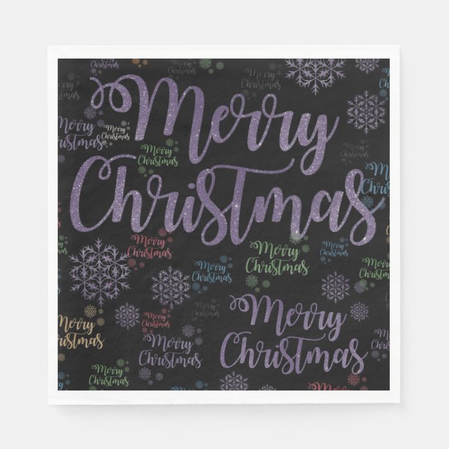 Servilleta De Papel Navidades de papel servilletas, Feliz Navidad (Anverso)