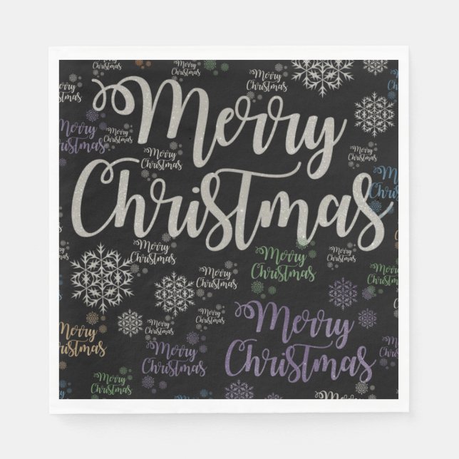 Servilleta De Papel Navidades de papel servilletas, Feliz Navidad (Anverso)