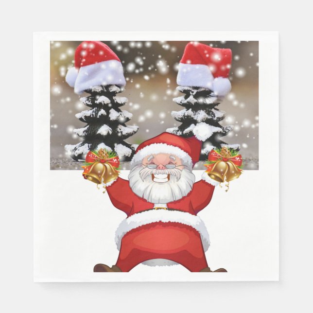 Servilleta De Papel Navidades de papel servilletas, Feliz Navidad, San (Anverso)