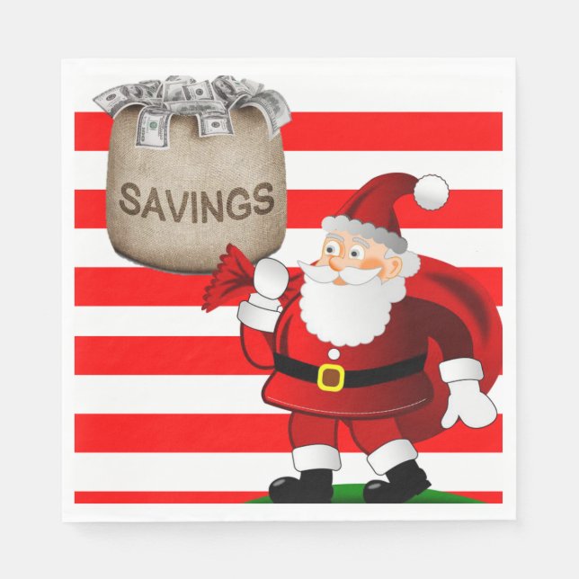 Servilleta De Papel Navidades de papel servilletas, Feliz Navidad, San (Anverso)