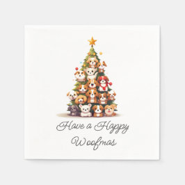 Servilleta De Papel Navidades de perro simples