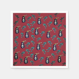 Servilleta De Papel Navidades de Pingüinos