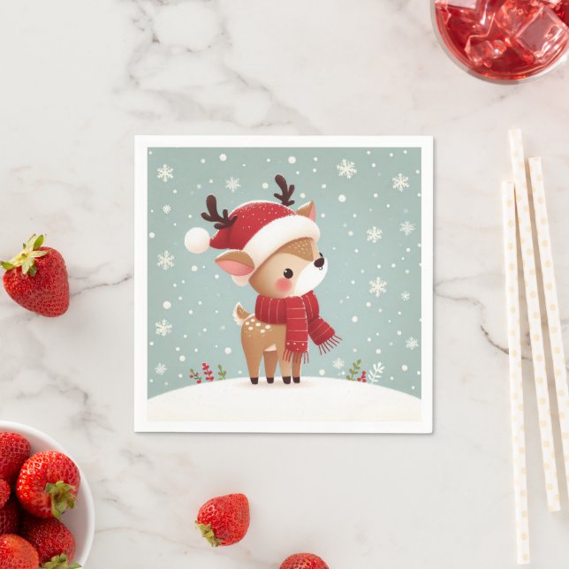Servilleta De Papel Navidades de renos (In situ)