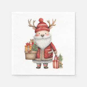 Servilleta De Papel Navidades de renos de Santa Cita
