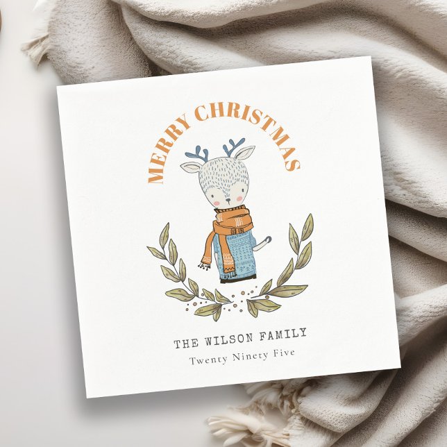 Servilleta De Papel Navidades de renos raros y feos dulces (Subido por el creador)